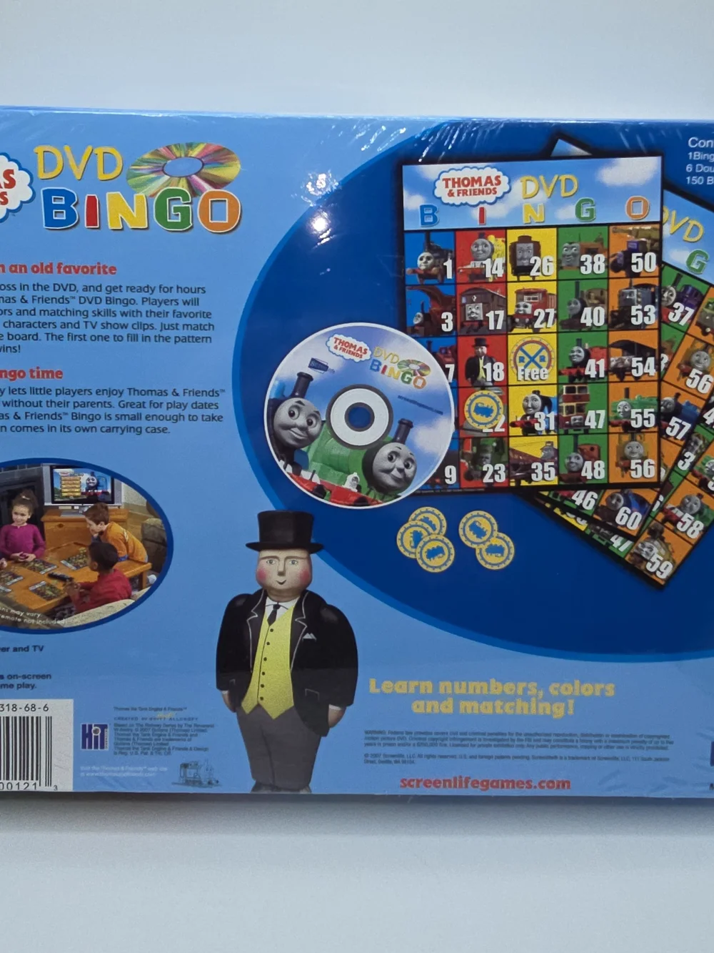 Thomas & Friends DVD Bingo Game Sealed Screenlife Kids Board Game 2–6 Players